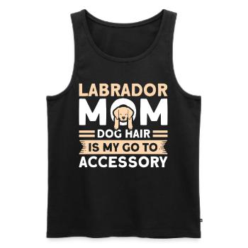 Haustier Labrador Mama Hund Labrador - Männer Premium Bio Tank Top - Schwarz - Vorne - Michal (187cm)