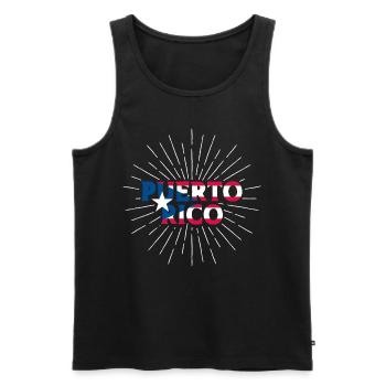 Porto Rico Porto Rico Origine - Débardeur bio Premium Homme - noir - Devant - Michal (187cm)