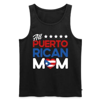 Ganz puerto-ricanische Mama Puerto Rico Mutter - Männer Premium Bio Tank Top - Schwarz - Vorne - Michal (187cm)