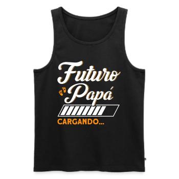 Pregnancy Announcement Baby Announcement - Men's Premium Organic Tank Top - black - Front - AI Model Male 178 light (178cm)