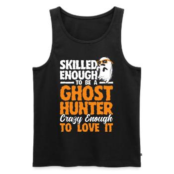 Geisterjäger Geister Paranormale Untersuchung - Männer Premium Bio Tank Top - Schwarz - Vorne - AI Model Male 178 light (178cm)