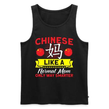 Chine Chinese Roots Cadeau - Débardeur bio Premium Homme - noir - Devant - AI Model Male 178 light (178cm)