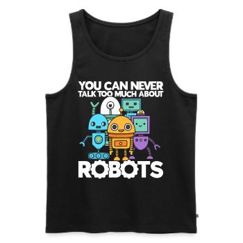 Robot Robotique Ingénieur Costume Robot - Débardeur bio Premium Homme - noir - Devant - AI Model Male 178 light (178cm)