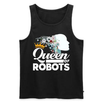 Robot Robotique Ingénieur Costume Robot - Débardeur bio Premium Homme - noir - Devant - AI Model Male 178 light (178cm)