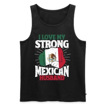 Mexique Mexican Roots Cadeau - Débardeur bio Premium Homme - noir - Devant - Michal (187cm)