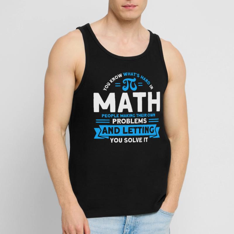 Math Mathematics Science Math Gift Men's Premium Organic Tank Top