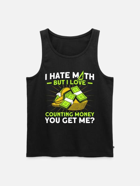 Math Mathematics Science Math Gift - Men's Premium Organic Tank Top - black