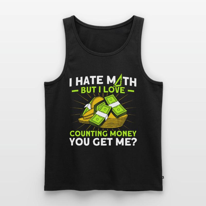 Math Mathematics Science Math Gift Men's Premium Organic Tank Top