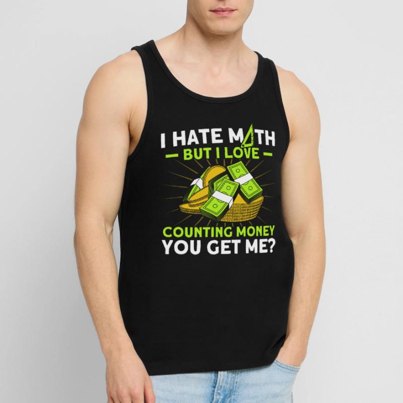 Math Mathematics Science Math Gift Men's Premium Organic Tank Top