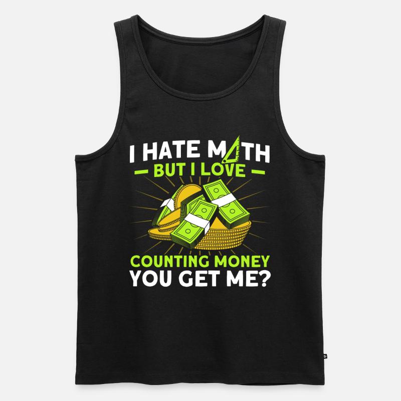 Math Mathematics Science Math Gift - Men's Premium Organic Tank Top - black