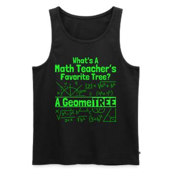 Math Mathematics Science Math Gift - Men's Premium Organic Tank Top - black - Front - AI Model Male 178 light (178cm)