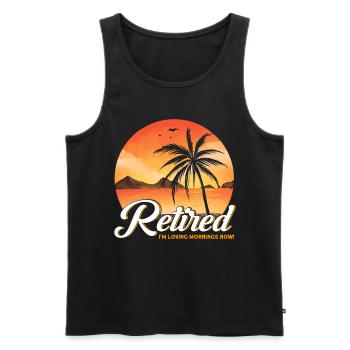 Ruhestand Rente Rentner Rente 2022 Geschenk - Männer Premium Bio Tank Top - Schwarz - Vorne - Michal (187cm)