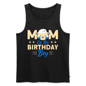 Schafzucht Landwirt Nutztier Schafe Geschenk - Männer Premium Bio Tank Top - Schwarz - Vorne - Michal (187cm)