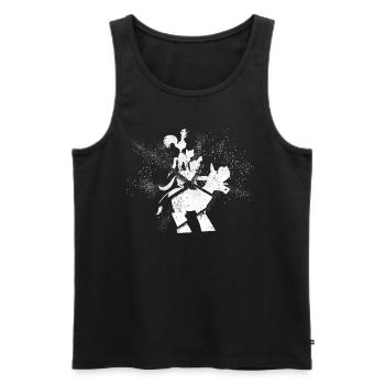 Brême Ville Musiciens Brême Allemagne Ville - Débardeur bio Premium Homme - noir - Devant - Michal (187cm)