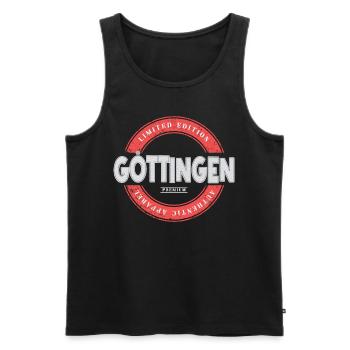 Göttingen Deutschland Stadt Skyline Heimat Liebe - Männer Premium Bio Tank Top - Schwarz - Vorne - Michal (187cm)