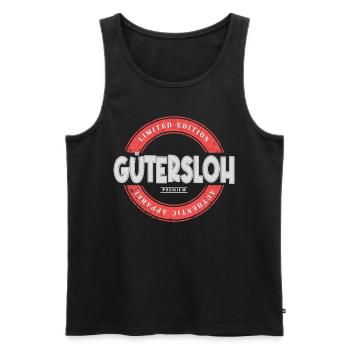Gütersloh Deutschland Stadt Skyline Heimat Liebe - Männer Premium Bio Tank Top - Schwarz - Vorne - Michal (187cm)