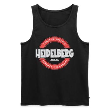 Heidelberg Deutschland Stadt Skyline Heimat Liebe - Männer Premium Bio Tank Top - Schwarz - Vorne - Michal (187cm)