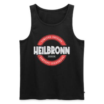 Heilbronn Deutschland Stadt Skyline Heimat Liebe - Männer Premium Bio Tank Top - Schwarz - Vorne - Michal (187cm)