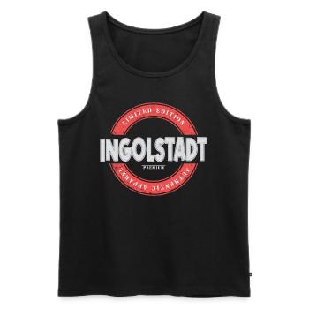 Ingolstadt Deutschland Stadt Skyline Heimat Liebe - Männer Premium Bio Tank Top - Schwarz - Vorne - Michal (187cm)