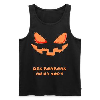 Des bonbons ou un sort - Débardeur bio Premium Homme - noir - Devant - Michal (187cm)