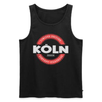Köln Deutschland Stadt Skyline Heimat Liebe - Männer Premium Bio Tank Top - Schwarz - Vorne - Michal (187cm)
