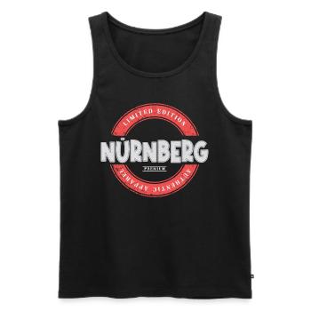 Nuremberg Allemagne Ville Skyline Home Love - Débardeur bio Premium Homme - noir - Devant - AI Model Male 178 light (178cm)