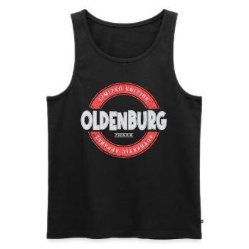 Oldenburg Deutschland Stadt Skyline Heimat Liebe - Männer Premium Bio Tank Top - Schwarz - Vorne - AI Model Male 178 light (178cm)