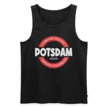 Potsdam Deutschland Stadt Skyline Heimat Liebe - Männer Premium Bio Tank Top - Schwarz - Vorne - AI Model Male 178 light (178cm)