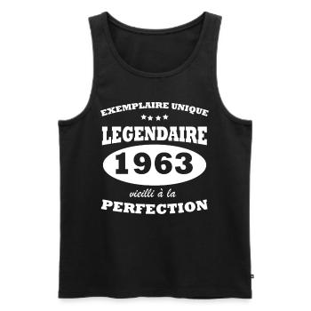 Vintage unique copy 1963 Limited edition - Men's Premium Organic Tank Top - black - Front - Michal (187cm)