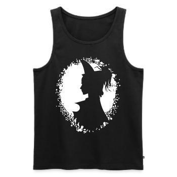Gothic Girl Dark Fairytale Goth Okkulte Frauen Batc - Männer Premium Bio Tank Top - Schwarz - Vorne - AI Model Male 178 light (178cm)