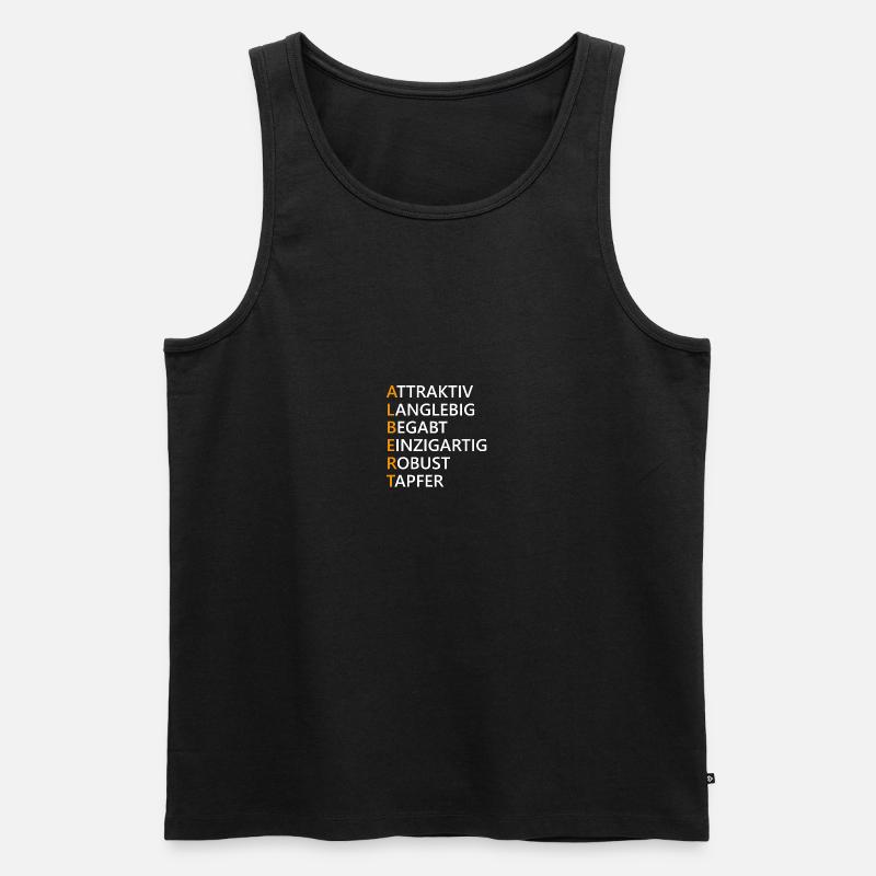 Name Albert Geschenk - Männer Premium Bio Tank Top - Schwarz