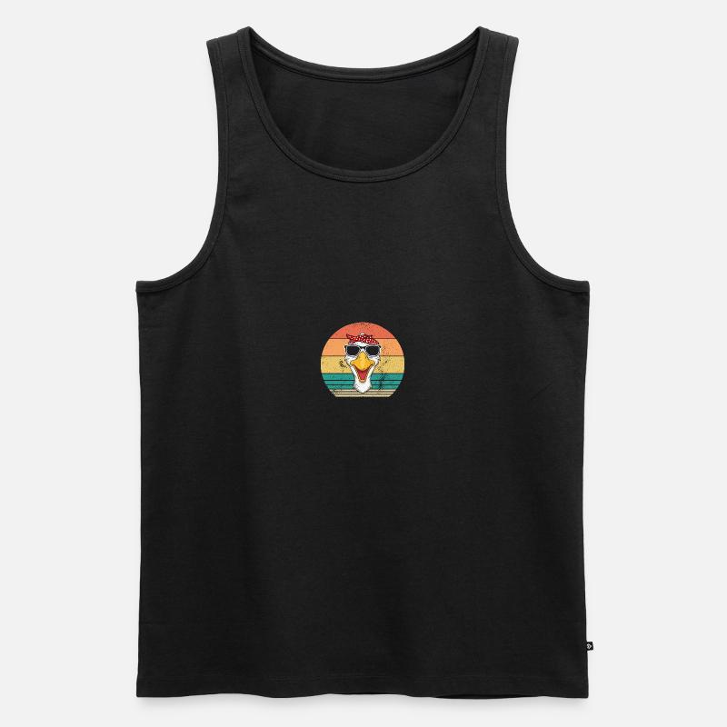 Gans - Männer Premium Bio Tank Top - Schwarz