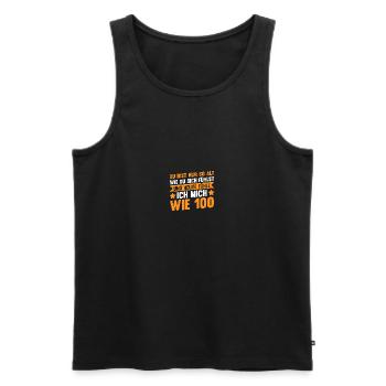 Ich Bin Nicht Alt Geburtstag - Männer Premium Bio Tank Top - Schwarz - Vorne - AI Model Male 178 light (178cm)