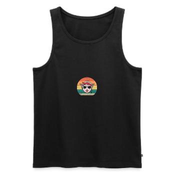 Schäfer Schaf - Männer Premium Bio Tank Top - Schwarz - Vorne - Michal (187cm)