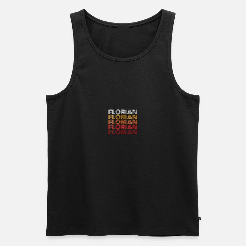 Florian - Männer Premium Bio Tank Top - Schwarz