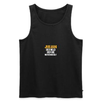 Bière Les amateurs de bière Booze célèbrent Julian - Débardeur bio Premium Homme - noir - Devant - Michal (187cm)