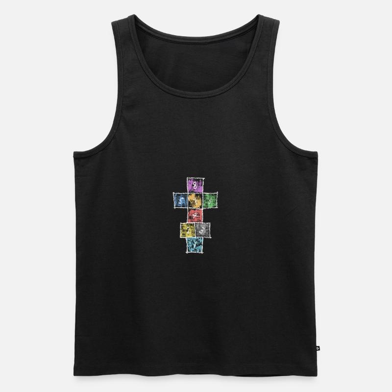 Straßenspiel - Männer Premium Bio Tank Top - Schwarz