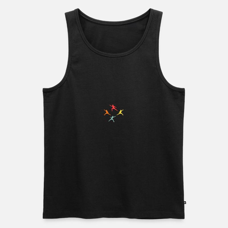 Fechter Evolution Fechten - Männer Premium Bio Tank Top - Schwarz