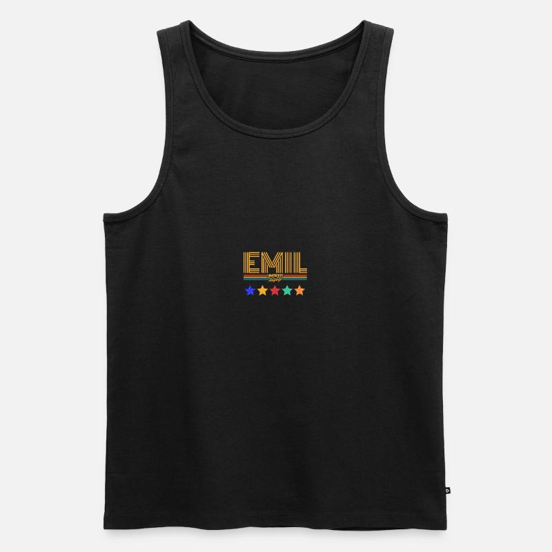 Emil - Männer Premium Bio Tank Top - Schwarz