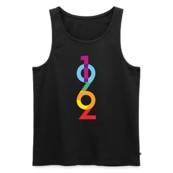 1962 - Men's Premium Organic Tank Top - black - Front - Michal (187cm)