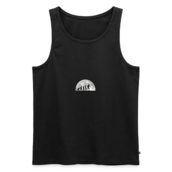 Fechter Evolution Fechten - Männer Premium Bio Tank Top - Schwarz - Vorne - AI Model Male 178 light (178cm)