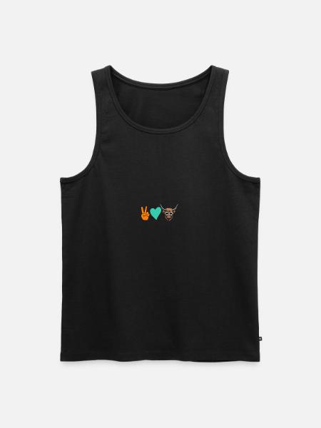 Cow Cattle Highland Cattle - Men's Premium Organic Tank Top - black