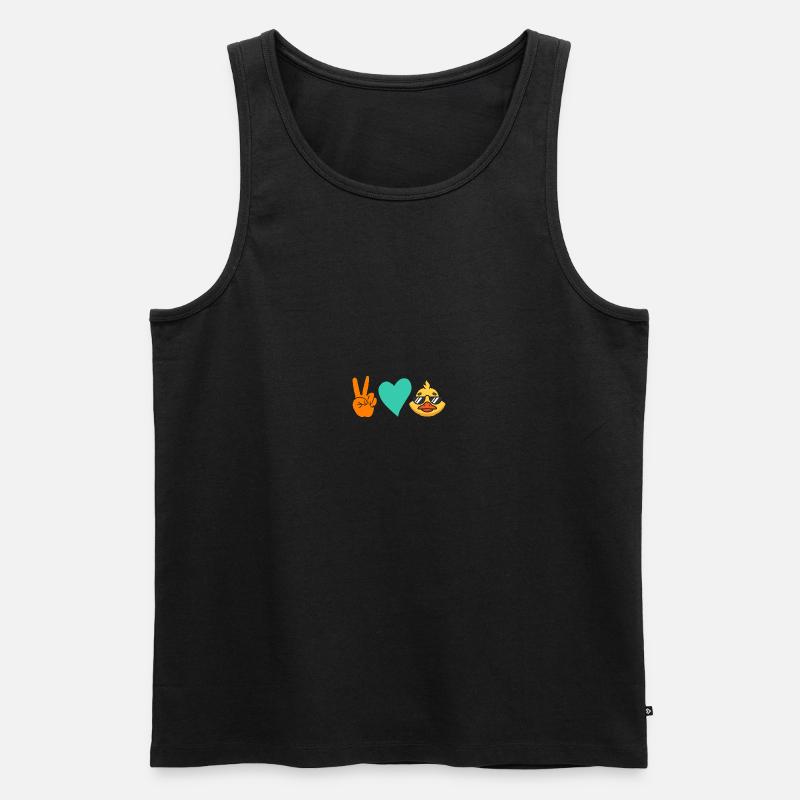 Enten - Männer Premium Bio Tank Top - Schwarz