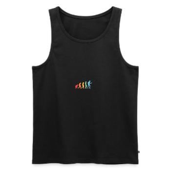 Fechter Evolution Fechten - Männer Premium Bio Tank Top - Schwarz - Vorne - AI Model Male 178 light (178cm)