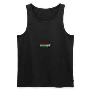 Cow Cattle Highland Cattle - Men's Premium Organic Tank Top - black - Front - AI Model Male 178 light (178cm)