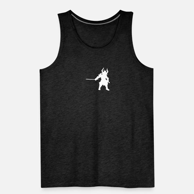 Conception de silhouettes de samouraï Débardeur bio Premium Homme