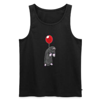 Mole Balloon - Men's Premium Organic Tank Top - black - Front - AI Model Male 178 light (178cm)