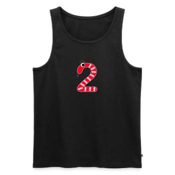 Number 2 Snake Red Kids - Men's Premium Organic Tank Top - black - Front - AI Model Male 178 light (178cm)