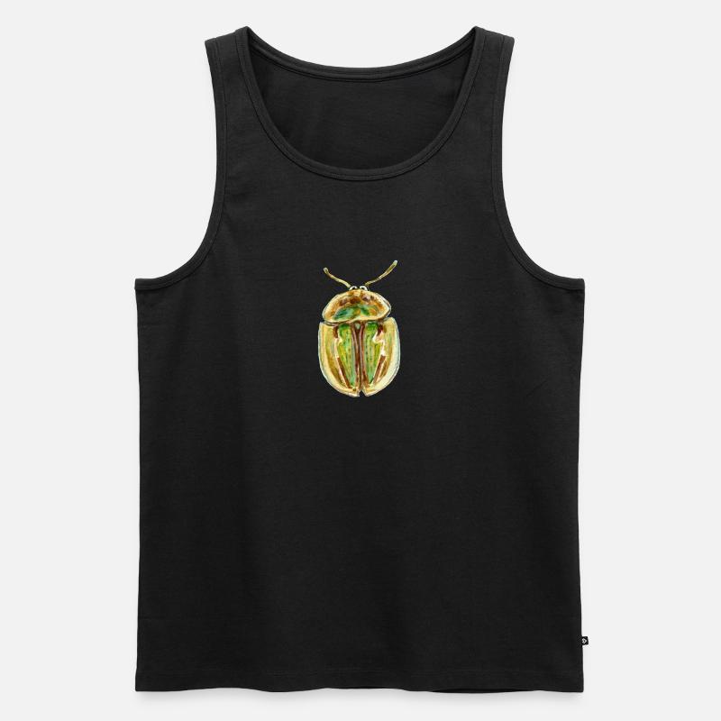 goldgestreifter Schildkäfer - Männer Premium Bio Tank Top - Schwarz