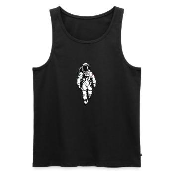 Astronaut - Profession Design Sticker - Men's Premium Organic Tank Top - black - Front - AI Model Male 178 light (178cm)